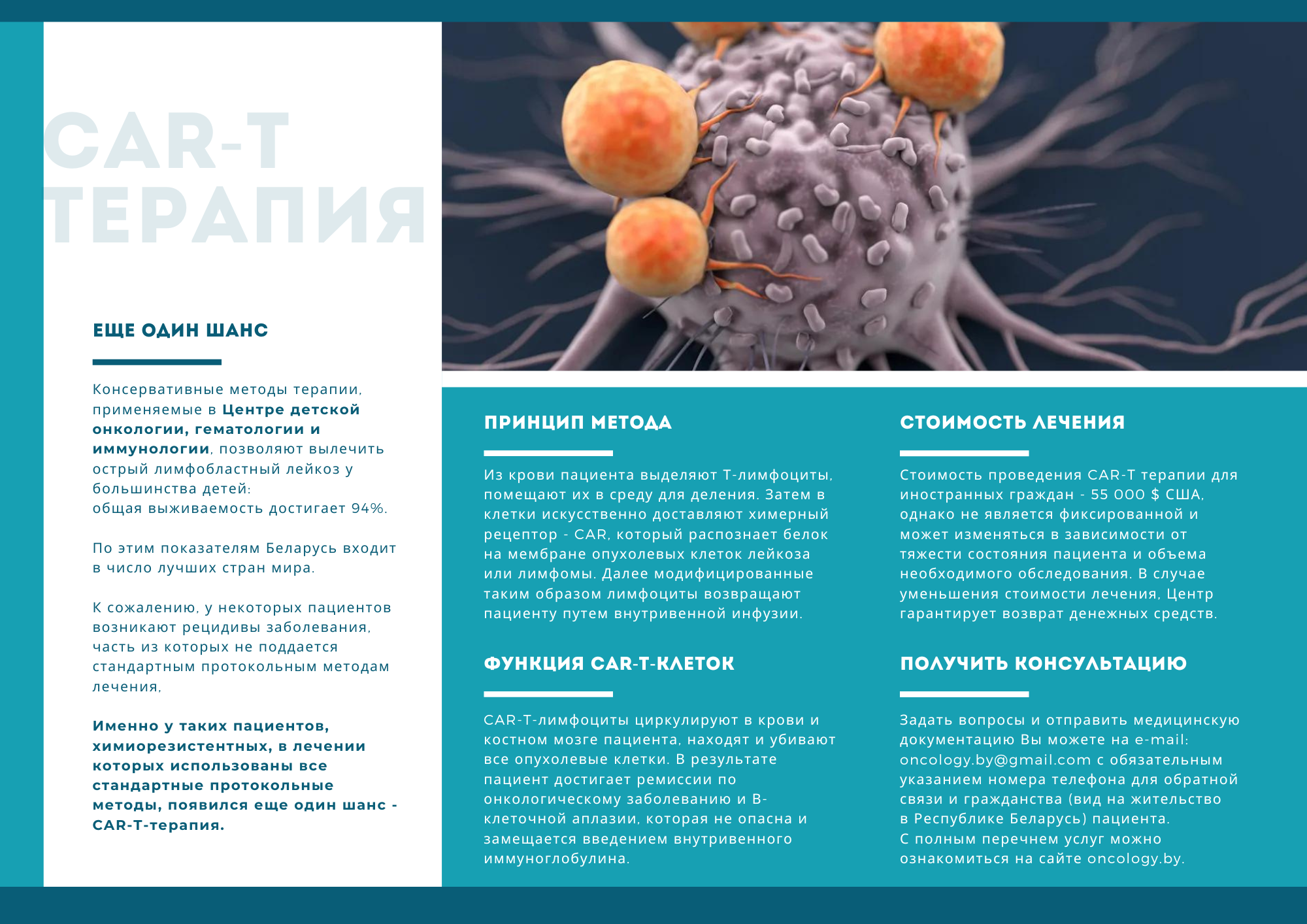 CAR-T терапия в Беларуси, особенности лечения